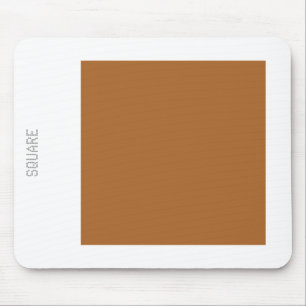 Tapis De Souris Carré - Brown en blanc