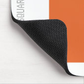 Tapis De Souris Carré - Brown rouge avec blanc (Coin)