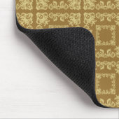 Tapis De Souris Carré de café doré (Coin)