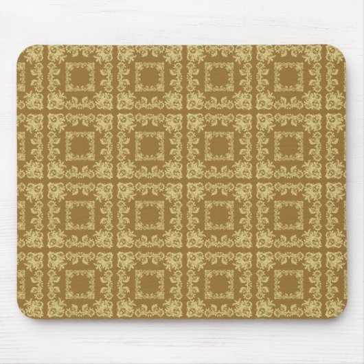 Tapis De Souris Carré de café doré (Devant)