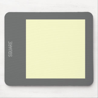 Tapis De Souris Carré - Jaune pâle et gris