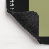 Tapis De Souris Carré - kaki et noir (Coin)