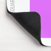 Tapis De Souris Carré - Lt violet et blanc (Coin)