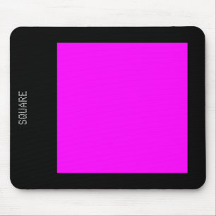Tapis De Souris Carré - Magenta et noir