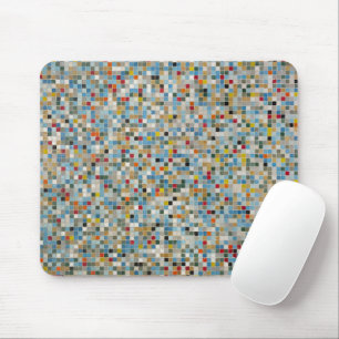 Tapis De Souris Carré Mosaïque Motif de carreaux multicolores (Pho