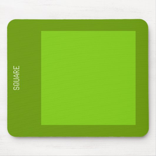 Tapis De Souris Carré - Tons verts (Devant)