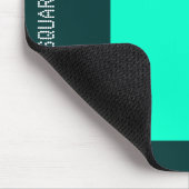 Tapis De Souris Carré - Turquoise et vert foncé (Coin)