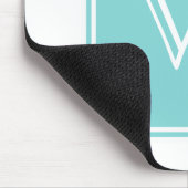 Tapis De Souris Carré turquoise Monogram Mousepad (Coin)