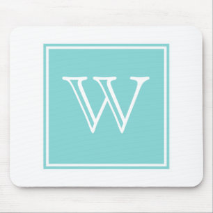Tapis De Souris Carré turquoise Monogram Mousepad