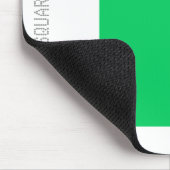 Tapis De Souris Carré - Vert clair et blanc (Coin)