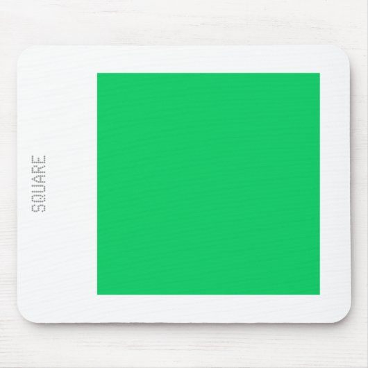 Tapis De Souris Carré - Vert clair et blanc (Devant)