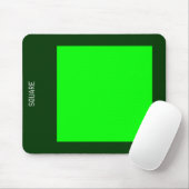 Tapis De Souris Carré - Vert et Vert Dk (Avec souris)