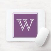Tapis De Souris Carré violet Monogram Mousepad (Avec souris)