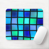 Tapis De Souris Carreaux bleus (Avec souris)