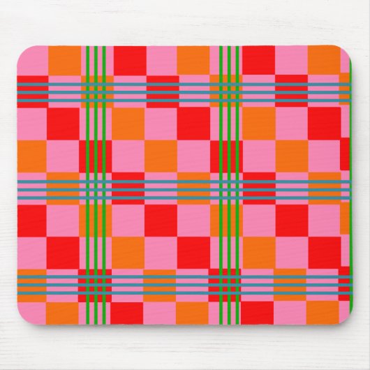 Tapis De Souris Carreaux Rétro (Devant)
