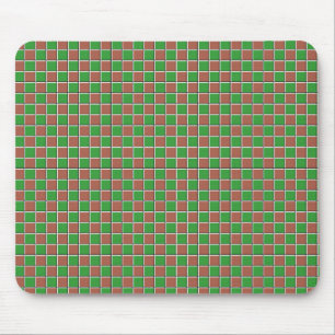 Tapis De Souris Carreaux verts et Brown