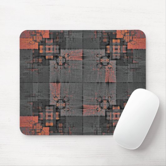 Tapis De Souris Carrefour orange et gris (Avec souris)
