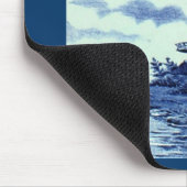 Tapis De Souris Carrelage bleu vintage Delft - Windmill (Coin)