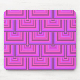 Tapis De Souris Carrés à rayures roses motif