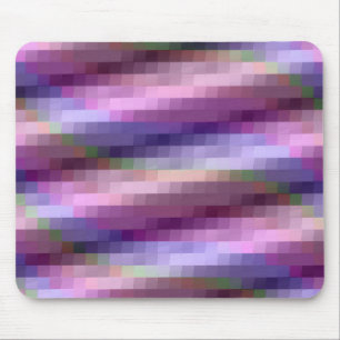 Tapis De Souris Carrés Abstraits en violet, rose et bleu