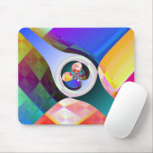Tapis De Souris Carrés Abstraits Mousepad (Avec souris)