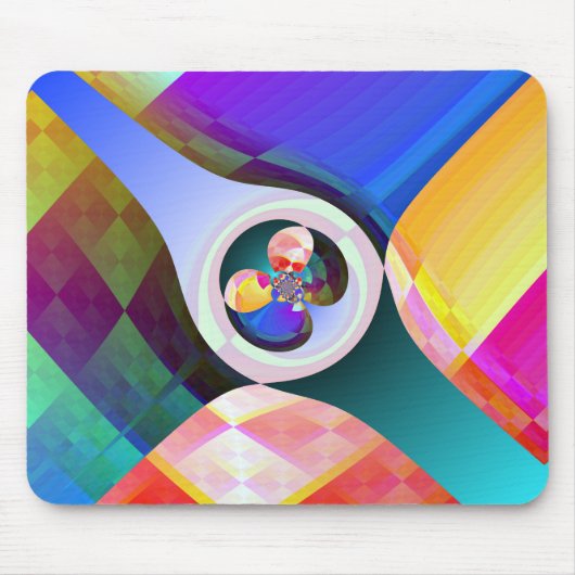 Tapis De Souris Carrés Abstraits Mousepad (Devant)