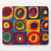 Tapis De Souris Carrés avec cercles, Abstraits, Wassily Kandinsky (Devant)