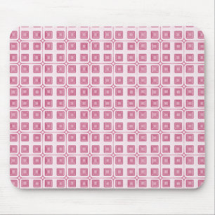 Tapis De Souris Carrés de charme rétro Mousepad, Magenta