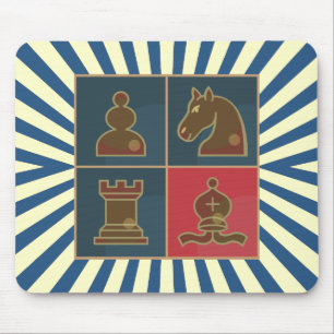 Tapis De Souris Carrés d'échecs