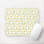Tapis De Souris Carrés d'orange de mod (Avec souris)
