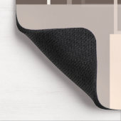 Tapis De Souris Carrés géométriques - Crème au chocolat (Coin)