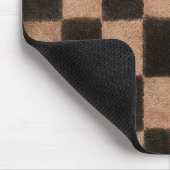 Tapis De Souris Carrés noirs orange (Coin)