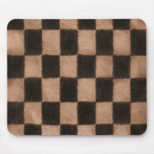 Tapis De Souris Carrés noirs orange (Devant)