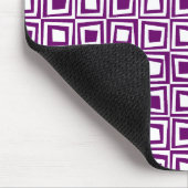 Tapis De Souris Carrés rétro - Plum sur blanc (Coin)