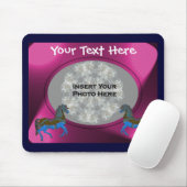 Tapis De Souris Carrousel coloré Chevaux Design Photo (Avec souris)