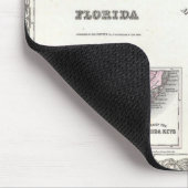 Tapis De Souris Carte 1855 de Colton de la Floride (Coin)