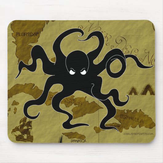 Tapis De Souris Carte #1 de pirate (Devant)
