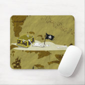 Tapis De Souris Carte #1 de pirate (Avec souris)
