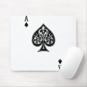 Tapis De Souris Carte Ace Poker (Avec souris)