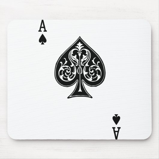 Tapis De Souris Carte Ace Poker (Devant)
