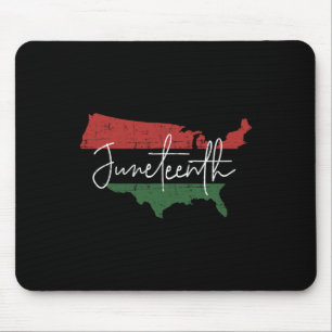 Tapis De Souris Carte Américaine Avec Drapeau Panafricain Pour La