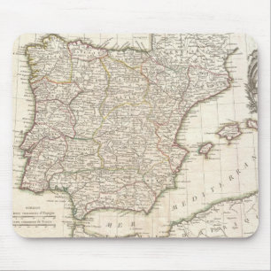 Tapis De Souris Carte ancienne de l'Espagne (1775)
