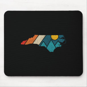 Tapis De Souris Carte ancienne de l'État de Caroline du Nord Monta