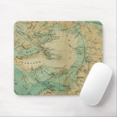 Tapis De Souris Carte antique de l'océan Arctique (Avec souris)