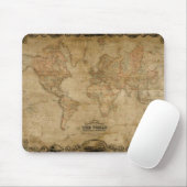 Tapis De Souris Carte antique Mousepad (Avec souris)
