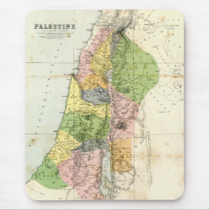 Tapis De Souris Carte antique - Palestine biblique