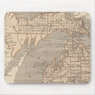 Tapis De Souris Carte Atlas du Michigan