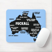 Tapis De Souris Carte australienne drôle (Avec souris)