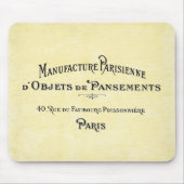 Tapis De Souris Carte Biz Paris vintage (Devant)