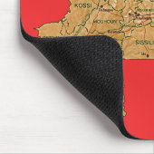 Tapis De Souris Carte Burkina Faso Mousepad (Coin)